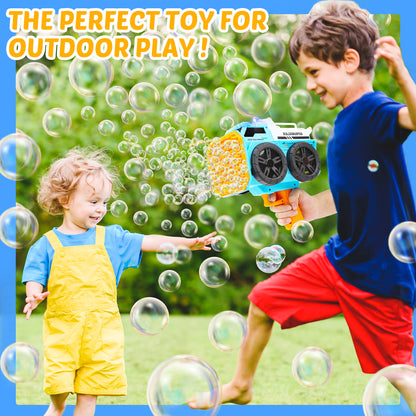 Eaglestone Bubble Machine Gun for Kids, 139 Hole Automatic Bubbles Wand