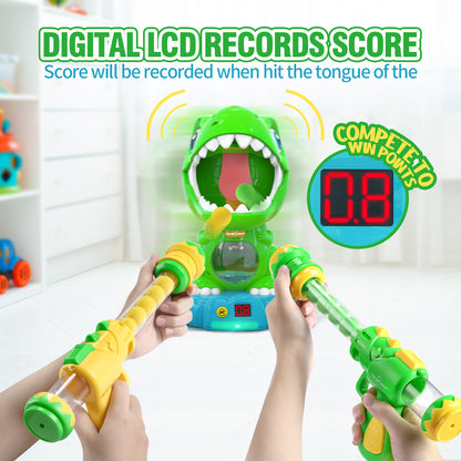 EagleStone Movable Dinosaur Shooting Toys  with Spraying, Electronic Target Game Toy