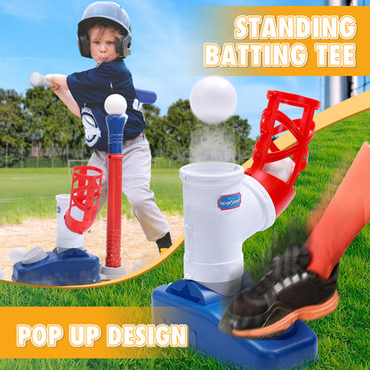 EagleStone 2 in 1 Tball Set for Kids, Toddler T Ball Set