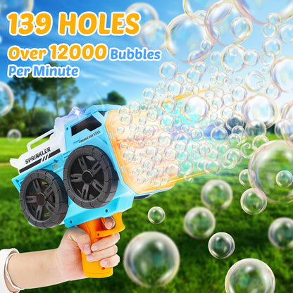Eaglestone Bubble Machine Gun for Kids, 139 Hole Automatic Bubbles Wand