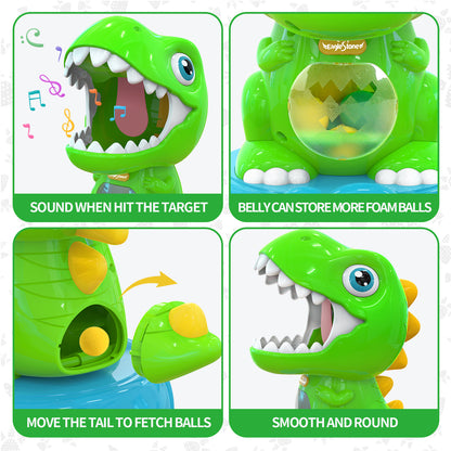 EagleStone Movable Dinosaur Shooting Toys  with Spraying, Electronic Target Game Toy