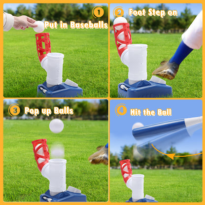 EagleStone 2 in 1 Tball Set for Kids, Toddler T Ball Set