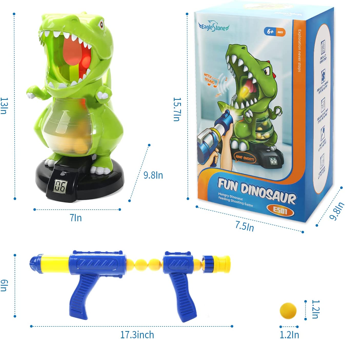 Eaglestone Dinosaur Shooting Toys For