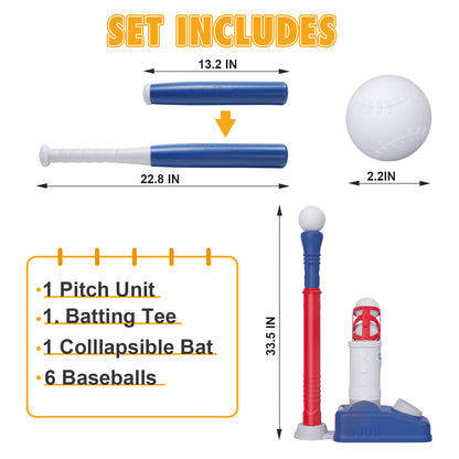 EagleStone 2 in 1 Tball Set for Kids, Toddler T Ball Set
