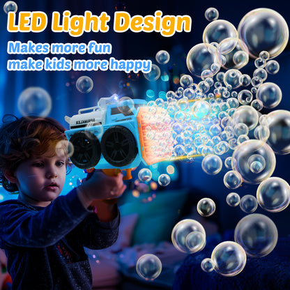 Eaglestone Bubble Machine Gun for Kids, 139 Hole Automatic Bubbles Wand
