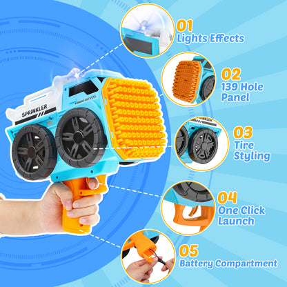 Eaglestone Bubble Machine Gun for Kids, 139 Hole Automatic Bubbles Wand