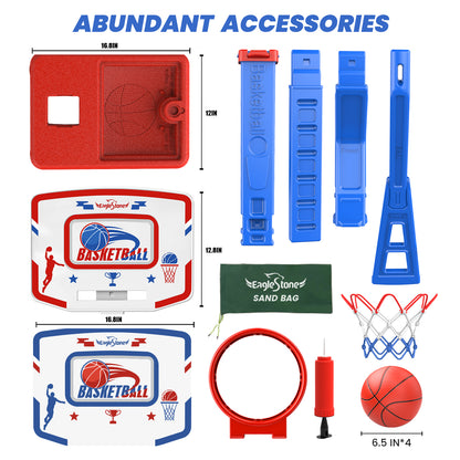 Eaglestone Toddler Basketball Hoop for Kids with 4 Balls, Adjustable Height