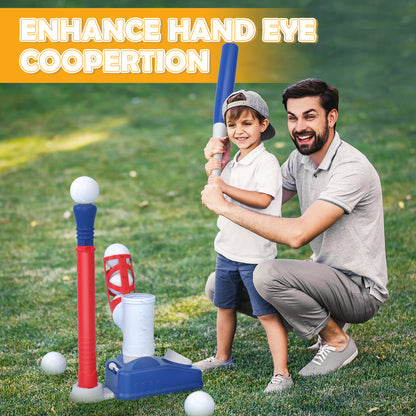 EagleStone 2 in 1 Tball Set for Kids, Toddler T Ball Set