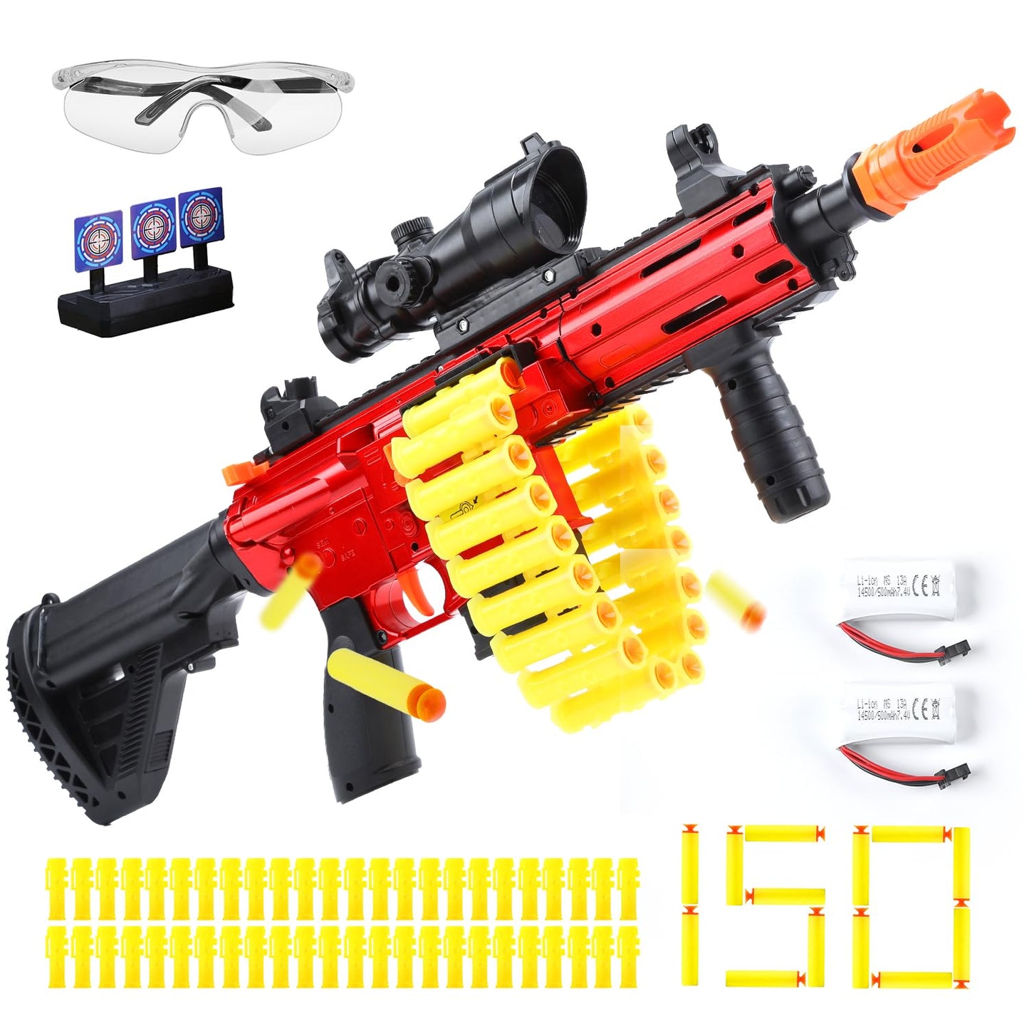 Eaglestone Automatic Toy Guns with 150 Darts, Shell Ejecting Manual-Semi Auto Sniper Gun