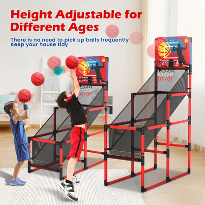 EagleStone Kids Basketball Hoop Arcade Game W/Electronic Scoreboard Cheer Sound