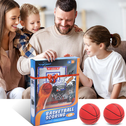 EagleStone Indoor Mini Basketball Hoop Set for Kids with Electronic Score Record